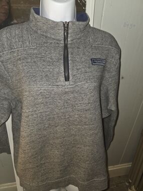 Vineyard Vines The Shep Shirt Quarter Zip Pullover Gray Men’s Size M